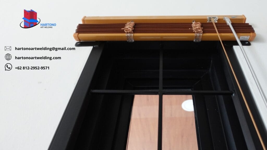 pemasangan teralis di tembok